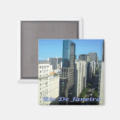 zBR008 RIO DE JANEIRO，ブラジル，センター，冷蔵庫 マグネット (正面/裏面)