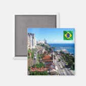 zBR020 SALVADOR,ブラジル,バイア,冷蔵庫 マグネット (正面/裏面)