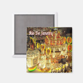 zBR027 RIO DE JANEIRO、カーニバル、ブラジル、冷蔵庫 マグネット (正面/裏面)