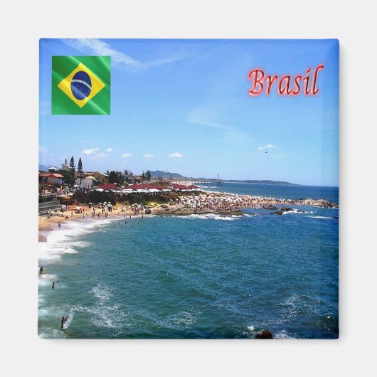 zBR028 RIO DAS OSTRAS,ブラジル,アメリカ,冷蔵庫 マグネット (正面)