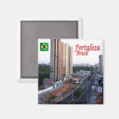 zBR034 FORTALEZA，ブラジル，アメリカ，冷蔵庫 マグネット (正面/裏面)