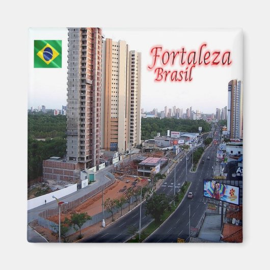 zBR034 FORTALEZA，ブラジル，アメリカ，冷蔵庫 マグネット (正面)