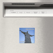 zBR039 RIO DE JANEIRO, Christ the Redeemer,冷蔵庫 マグネット (インサイチュ (食洗機))