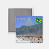 zBR040 COPACABANA, Rio de Janeiro,ブラジル,冷蔵庫 マグネット (正面/裏面)