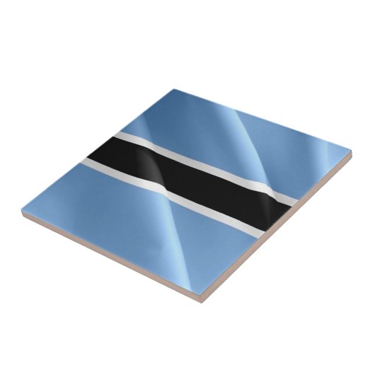 zBW002ボツワナ国旗、アフリカ， タイル (側面)