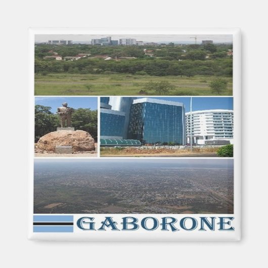 zBW010 GABORONE,モザイク,ボツワナ,アフリカ,冷蔵庫 マグネット (正面)