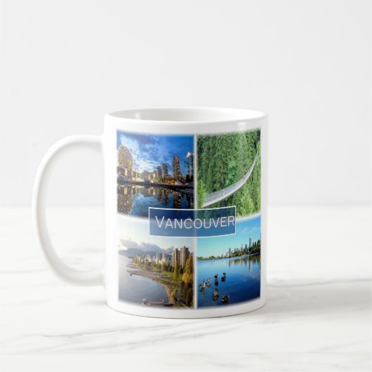 zCA008バンクーバーモザイク，カナダ，アメリカ， コーヒーマグカップ (左)