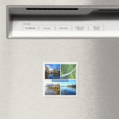 zCA008バンクーバーモザイク，カナダ，アメリカ，冷蔵庫 マグネット (インサイチュ (食洗機))