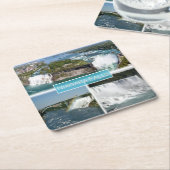zCA012 NIAGARA滝ズfrom Rainbow bridge, スクエアペーパーコースター (アングル)