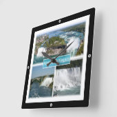 zCA012 NIAGARA滝ズfrom Rainbow bridge, スクエア壁時計 (傾斜)