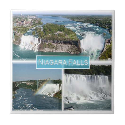 zCA012 NIAGARA滝ズfrom Rainbow bridge, タイル (正面)