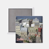 zCA018 QUEBEC City, Aerial View，カナダ，冷蔵庫 マグネット (正面/裏面)
