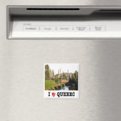 zCA019 QUEBEC I Love，カナダ，アメリカ，冷蔵庫 マグネット (インサイチュ (食洗機))