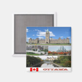 zCA023 OTTAWA,モザイク,カナダ,アメリカ,冷蔵庫 マグネット (正面/裏面)