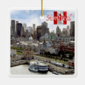 zCA024 MONTREAL Panorama，カナダ， セラミックオーナメント (裏面)