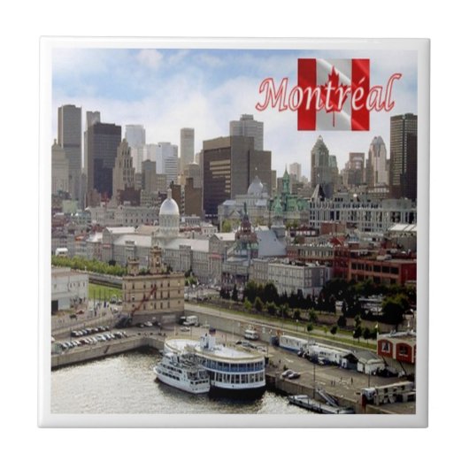 zCA024 MONTREAL Panorama，カナダ， タイル (正面)