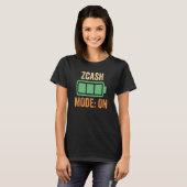 Zcashモードオン暗号 Tシャツ (正面フル)