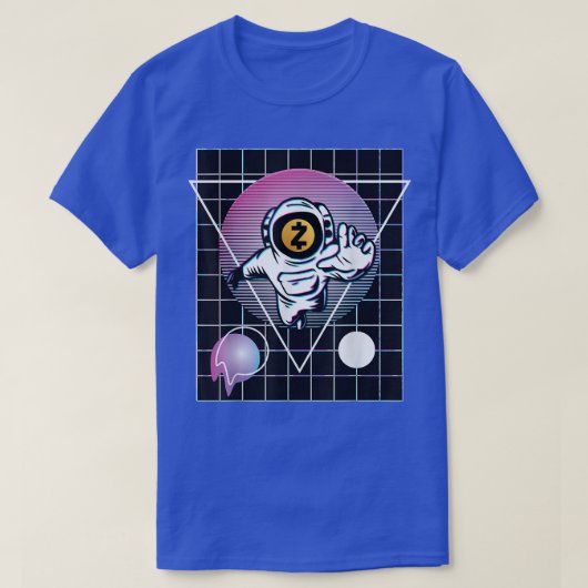 Zcash宇宙飛行士Tシャツ Tシャツ (デザイン正面)