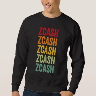 Zcash暗号通貨レインボーテキストデザイン スウェットシャツ