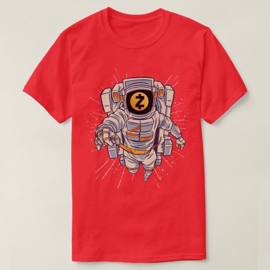 Zcash Crypto Tee、Zcash Astroyet to Moon Tシャツ (デザイン正面)
