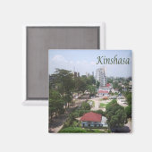 zCD006 KINSHASA，コンゴ，アフリカ，冷蔵庫 マグネット (正面/裏面)
