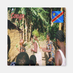 zCD007 CONGO,アフリカ,冷蔵庫 マグネット