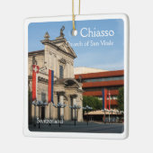 zCH008 CHIASSOスイス, セラミックオーナメント (左)