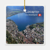zCH012ロカルノ。スイス, セラミックオーナメント (裏面)