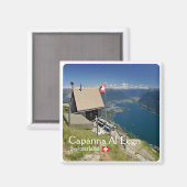 zCH017 CAPANNA AL LEGN Swissm、冷蔵庫 マグネット (正面/裏面)