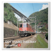 zCH019 GOTTHARD RAILWAY SWISS, タイル (正面)