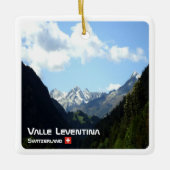 zCH020 LEVENTINA VALLEY SWISS, セラミックオーナメント (正面)