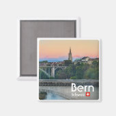 zCH022 BERNダウンタウンスイス，冷蔵庫 マグネット (正面/裏面)