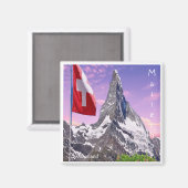 zCH031 CERVINOスイス、冷蔵庫用マグネット マグネット (正面/裏面)