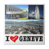 zCH032 GENEVE I Love Switzerland, タイル (正面)
