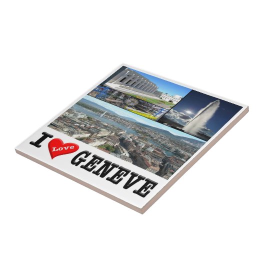 zCH032 GENEVE I Love Switzerland, タイル (側面)