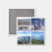 zCH042スイス、スイス、ヨーロッパ、冷蔵庫 マグネット (正面/裏面)