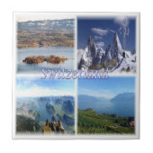 zCH042スイス、ヨーロッパ、 タイル (正面)