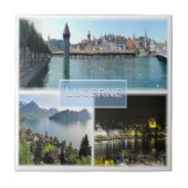 zCH043 LUCERNEスイス, タイル (正面)