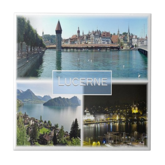 zCH043 LUCERNEスイス， タイル (正面)
