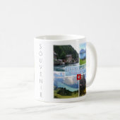 zCH051 INTERLAKEN LAKE Thun Thunerse Swiss, コーヒーマグカップ (正面右)