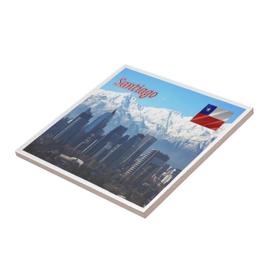 zCL018 SANTIAGOスカイライン,アメリカ, タイル (側面)