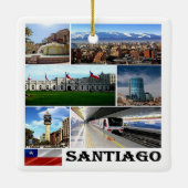 zCL021 SANTIAGO,モザイク,チリ,アメリカ, セラミックオーナメント (裏面)