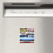 zCL024 CHILE, Mosaic, America,冷蔵庫 マグネット (インサイチュ (食洗機))