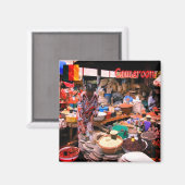 zCM003 CAMEROON, Mfoundi市場，アフリカ，冷蔵庫 マグネット (正面/裏面)