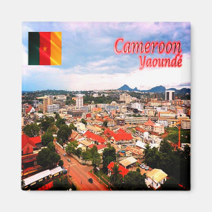 zCM006 YAOUNDE',カメルーン,アフリカ,冷蔵庫 マグネット