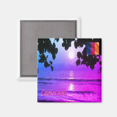 zCM010カメルーン、パノラマ、アフリカ、冷蔵庫 マグネット (正面/裏面)