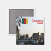 zCM019 DOUALA,カメルーン,アフリカ,冷蔵庫 マグネット (正面/裏面)