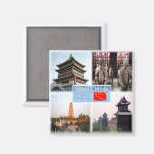 zCN005 TERRACOTTA Shanxi, XI AN,冷蔵庫 マグネット (正面/裏面)