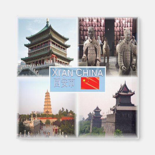 zCN005 TERRACOTTA Shanxi, XI AN,冷蔵庫 マグネット (正面)