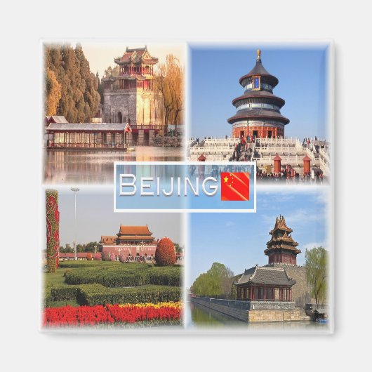 zCN007 BEIJING Summer Palace,中国,アジア,冷蔵庫 マグネット (正面)